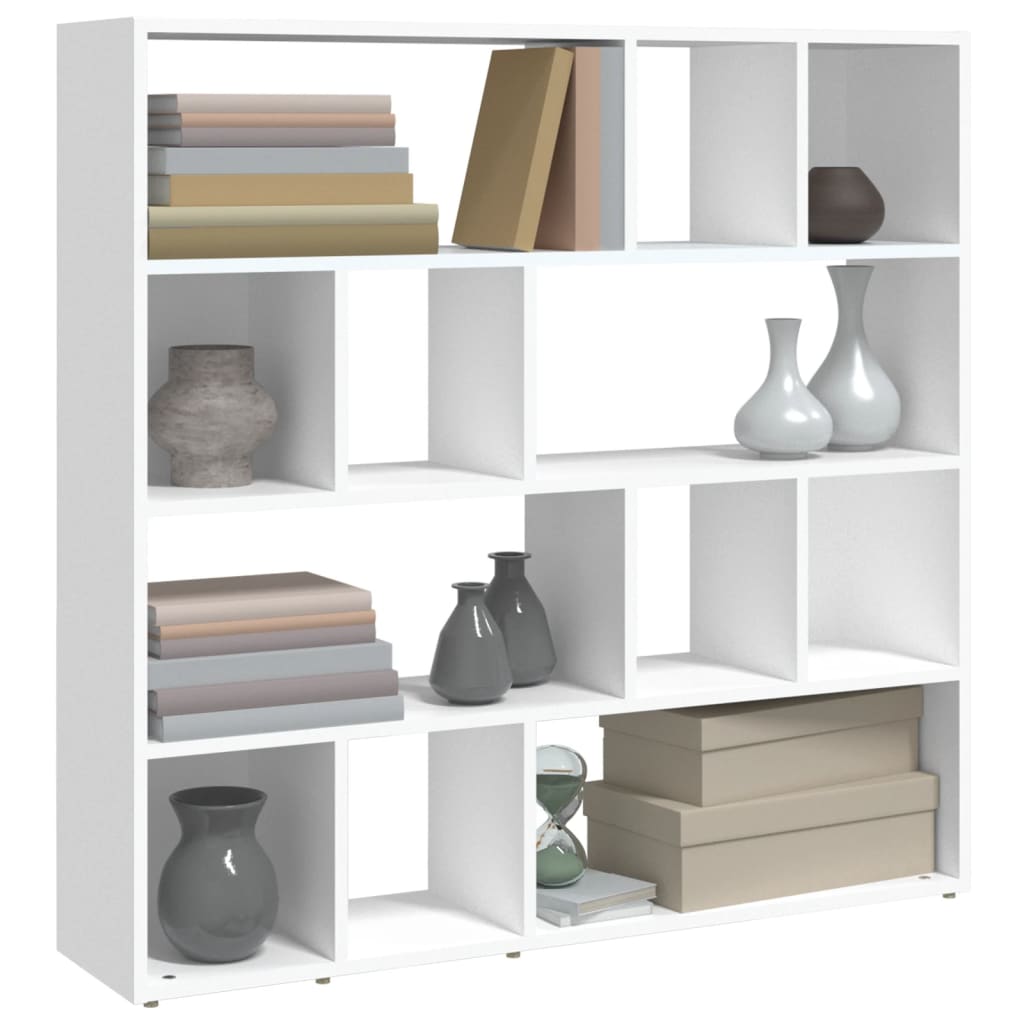 Bookshelf/Room Divider White 105x24x102 cm