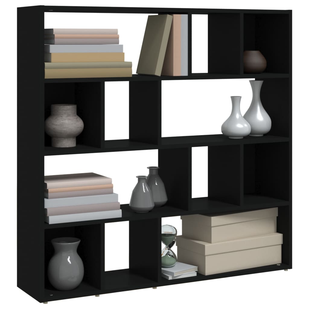 Bookshelf/Room Divider Black 105x24x102 cm