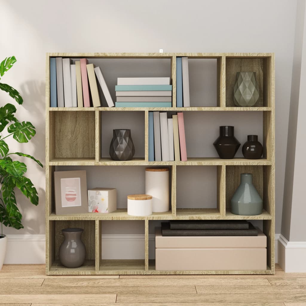 Bookshelf/Room Divider Sonoma Oak 105x24x102 cm