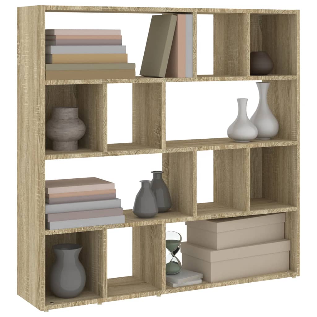 Bookshelf/Room Divider Sonoma Oak 105x24x102 cm