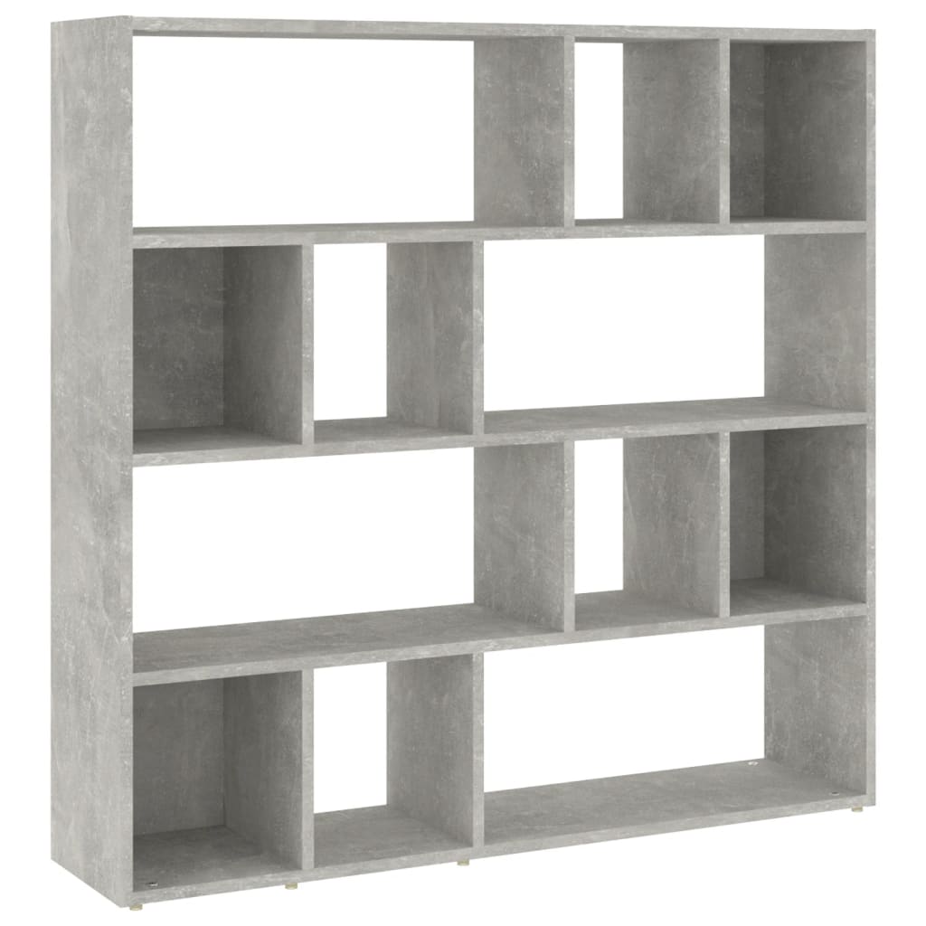 Bookshelf/Room Divider Concrete Grey 105x24x102 cm