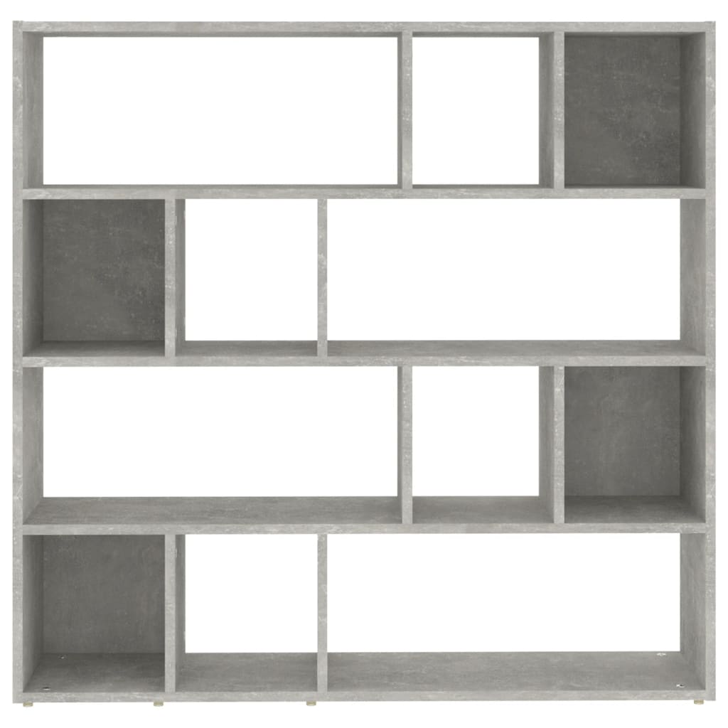 Bookshelf/Room Divider Concrete Grey 105x24x102 cm