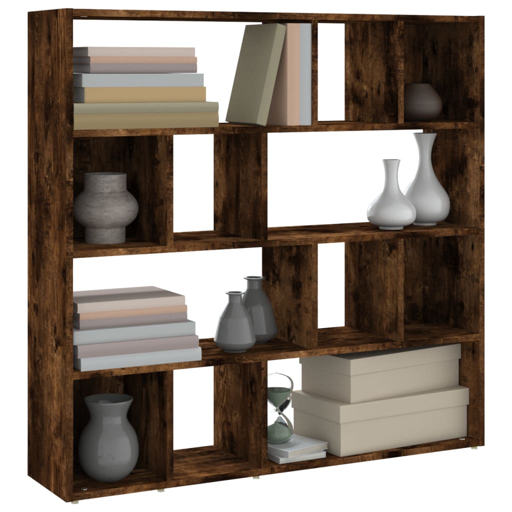 Bookshelf/Room Divider Smoked Oak 105x24x102 cm