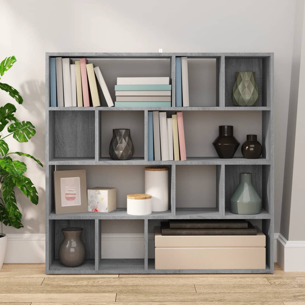 Bookshelf/Room Divider Gray Sonoma 105x24x102 cm