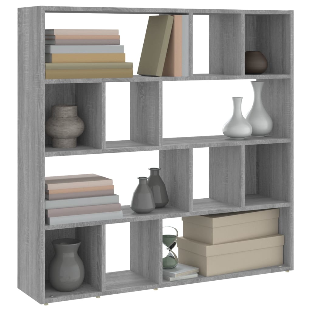 Bookshelf/Room Divider Gray Sonoma 105x24x102 cm