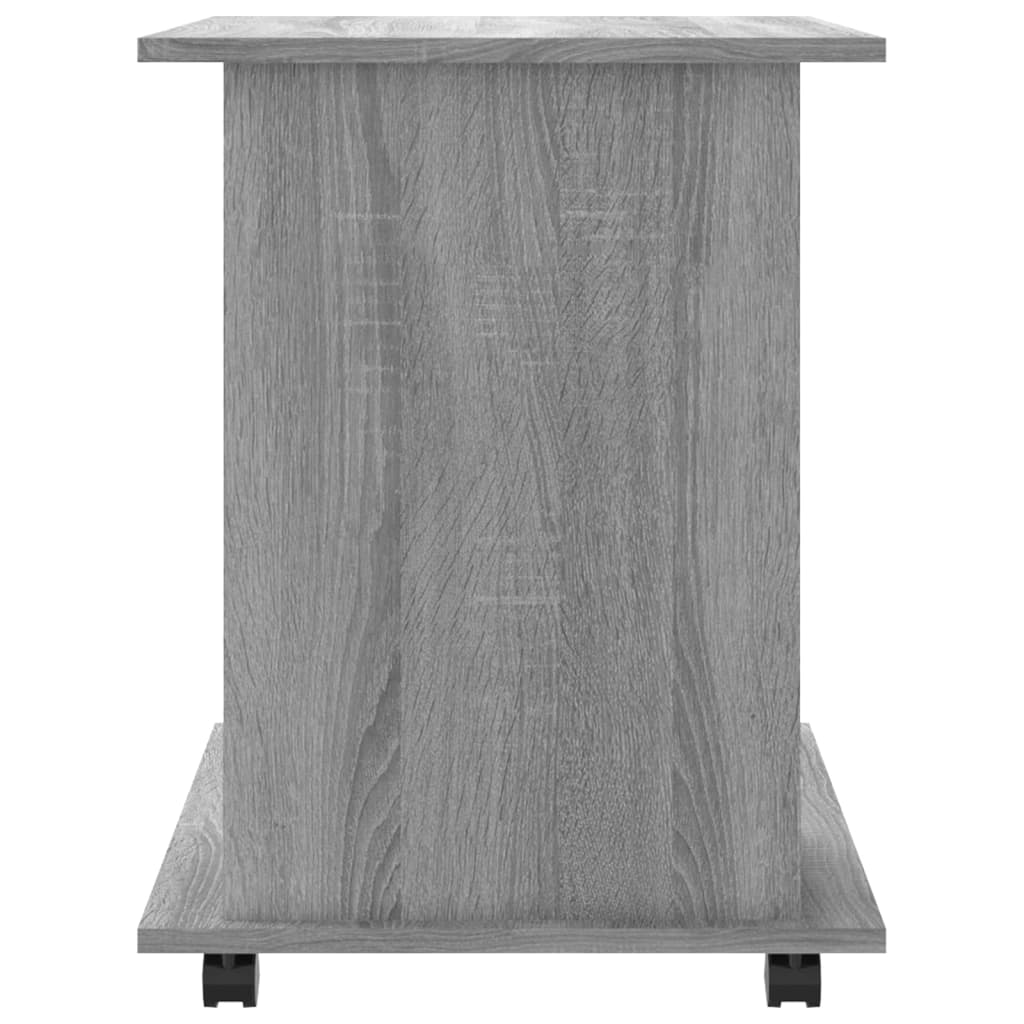 Rolling Cabinet Grey Sonoma 60x45x60 cm Wood Material