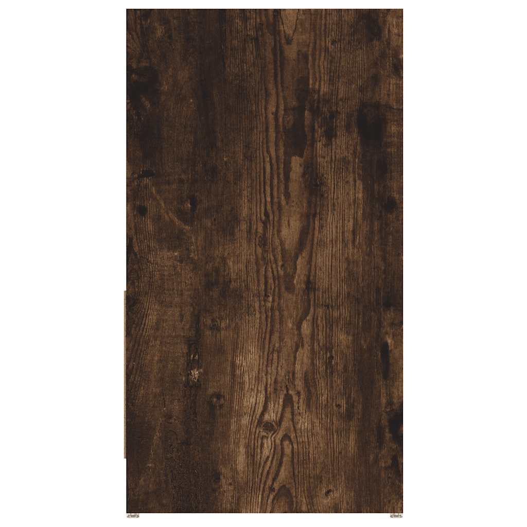 Bathroom cabinet smoked oak 60x33x61 cm made of wood material