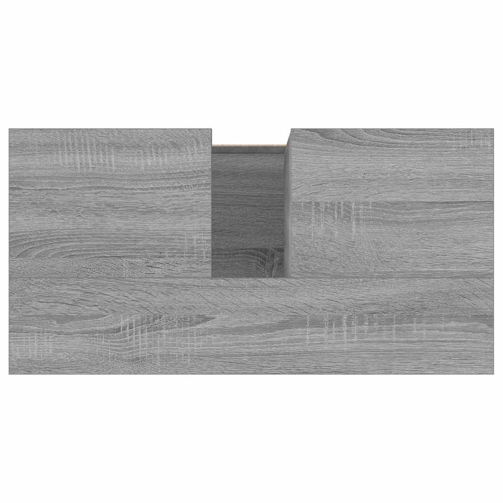 Badschrank Grau Sonoma 60x33x61 cm Holzwerkstoff