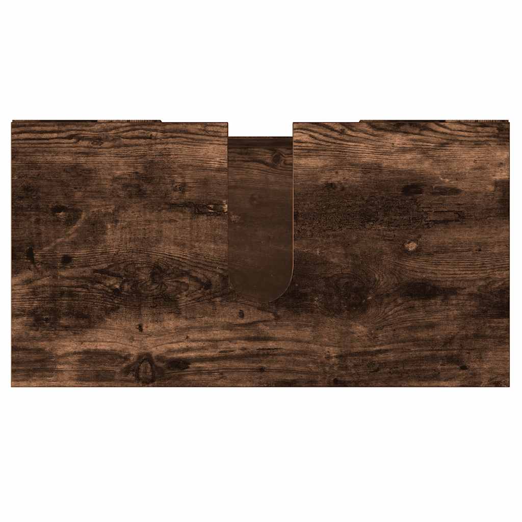 Bathroom Cabinet Smoked Oak 60x32x53.5 cm Wood Material