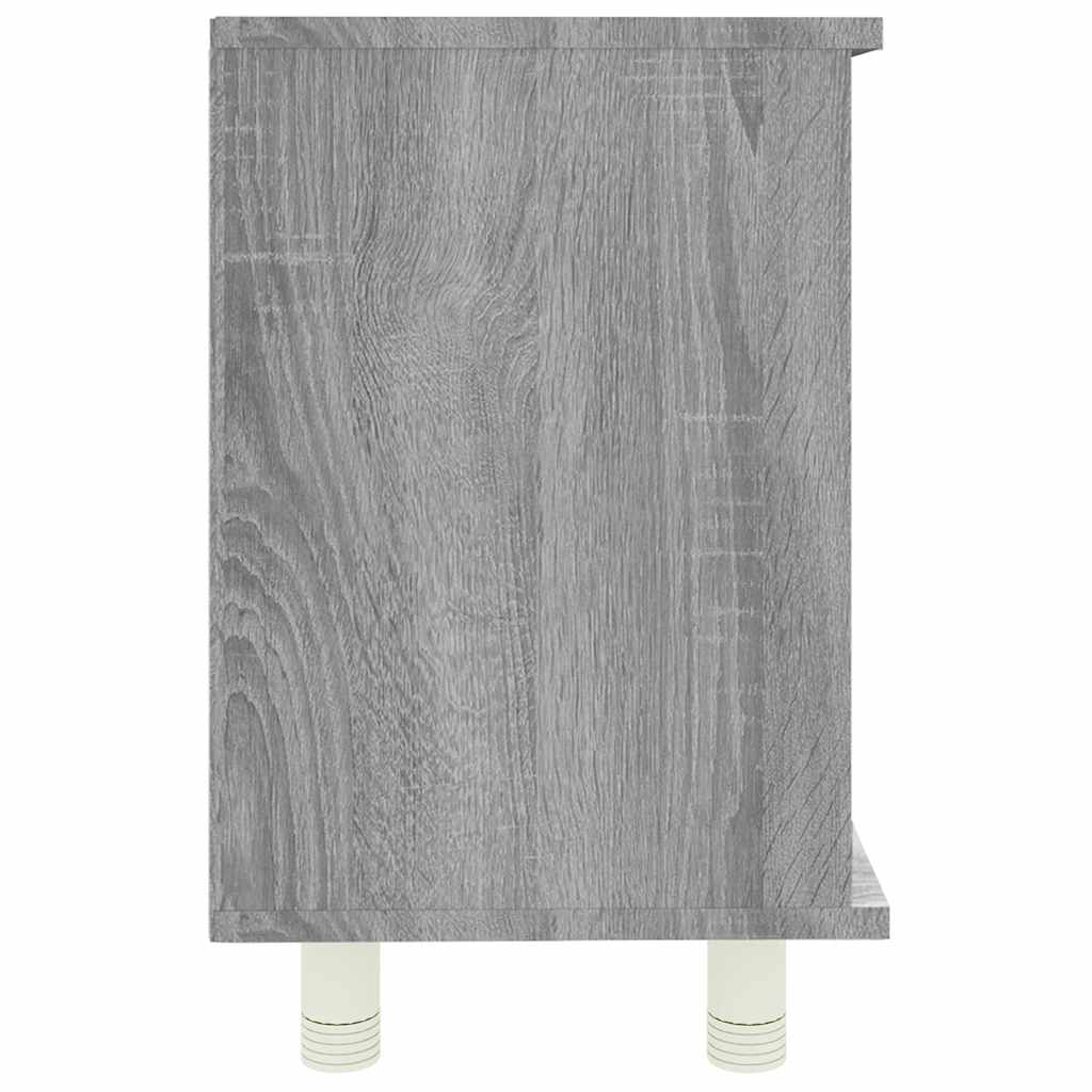 Bathroom Cabinet Gray Sonoma 60x32x53.5 cm Wood Material