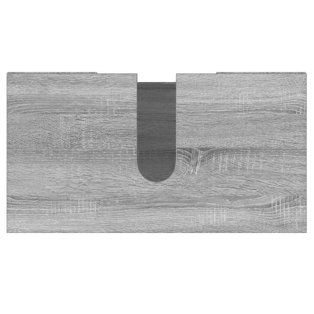 Badschrank Grau Sonoma 60x32x53,5 cm Holzwerkstoff