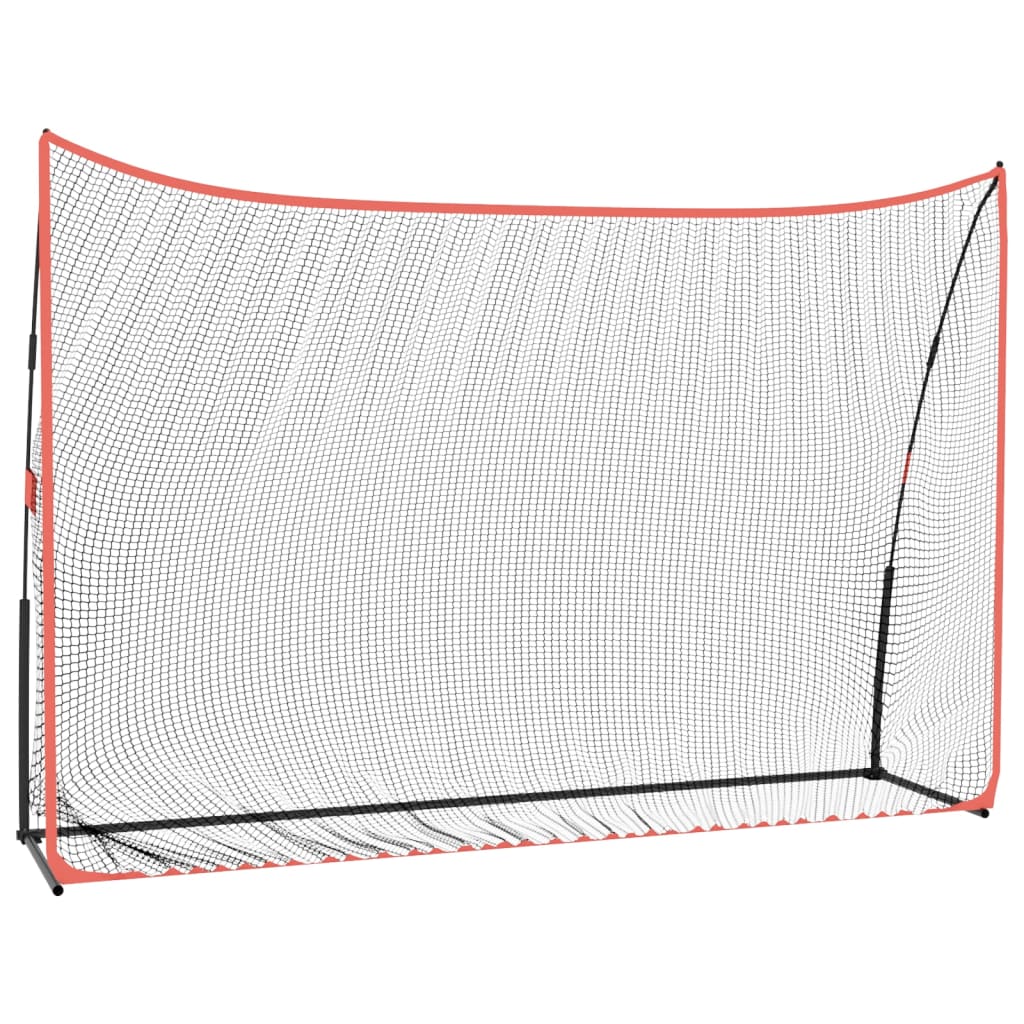 Golf-Übungsnetz Schwarz und Rot 305x91x213 cm Polyester