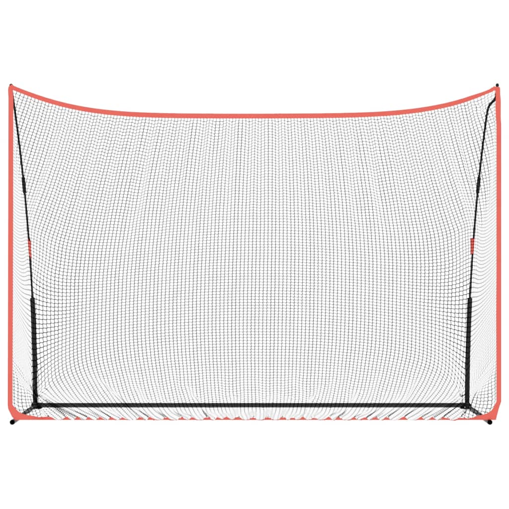 Golf-Übungsnetz Schwarz und Rot 305x91x213 cm Polyester