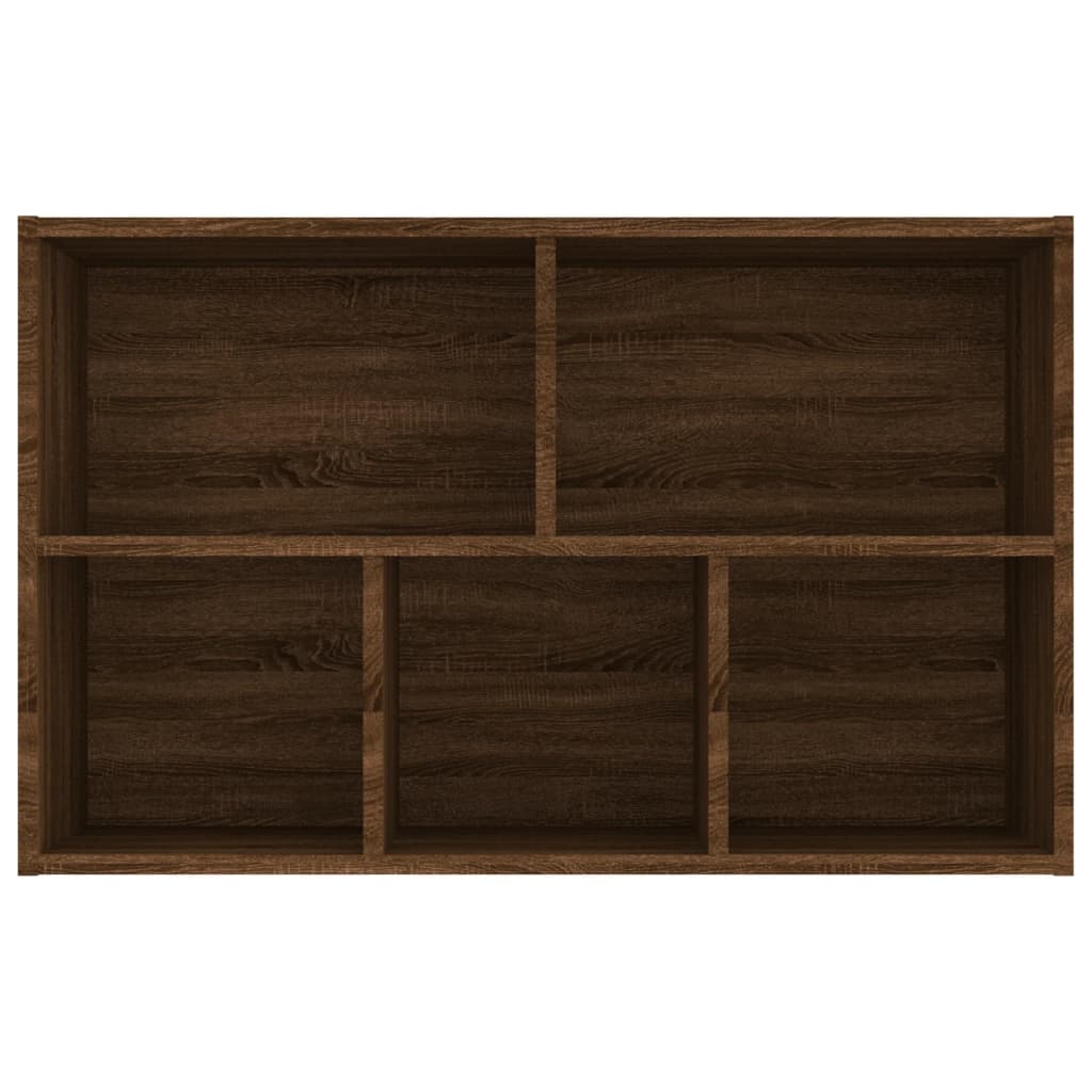 Bücherregal/Sideboard Braun Eiche 50x25x80 cm Holzwerkstoff