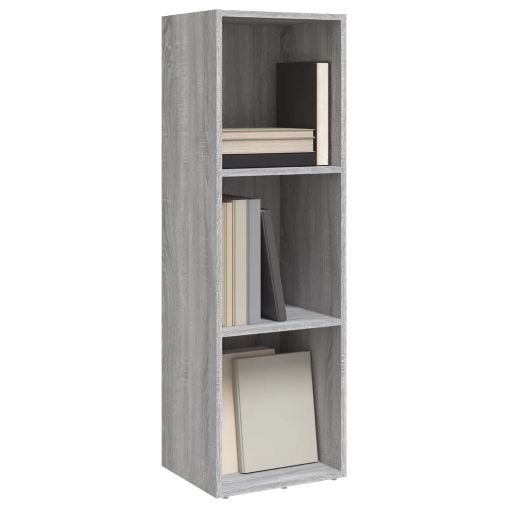 Bücherschrank/TV-Schrank Grau Sonoma 36x30x114 cm Holzwerkstoff