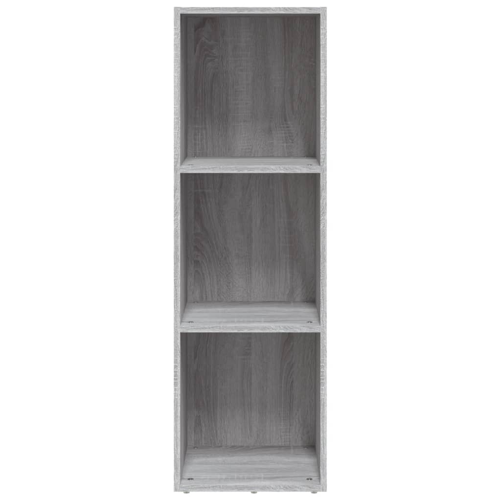 Bücherschrank/TV-Schrank Grau Sonoma 36x30x114 cm Holzwerkstoff