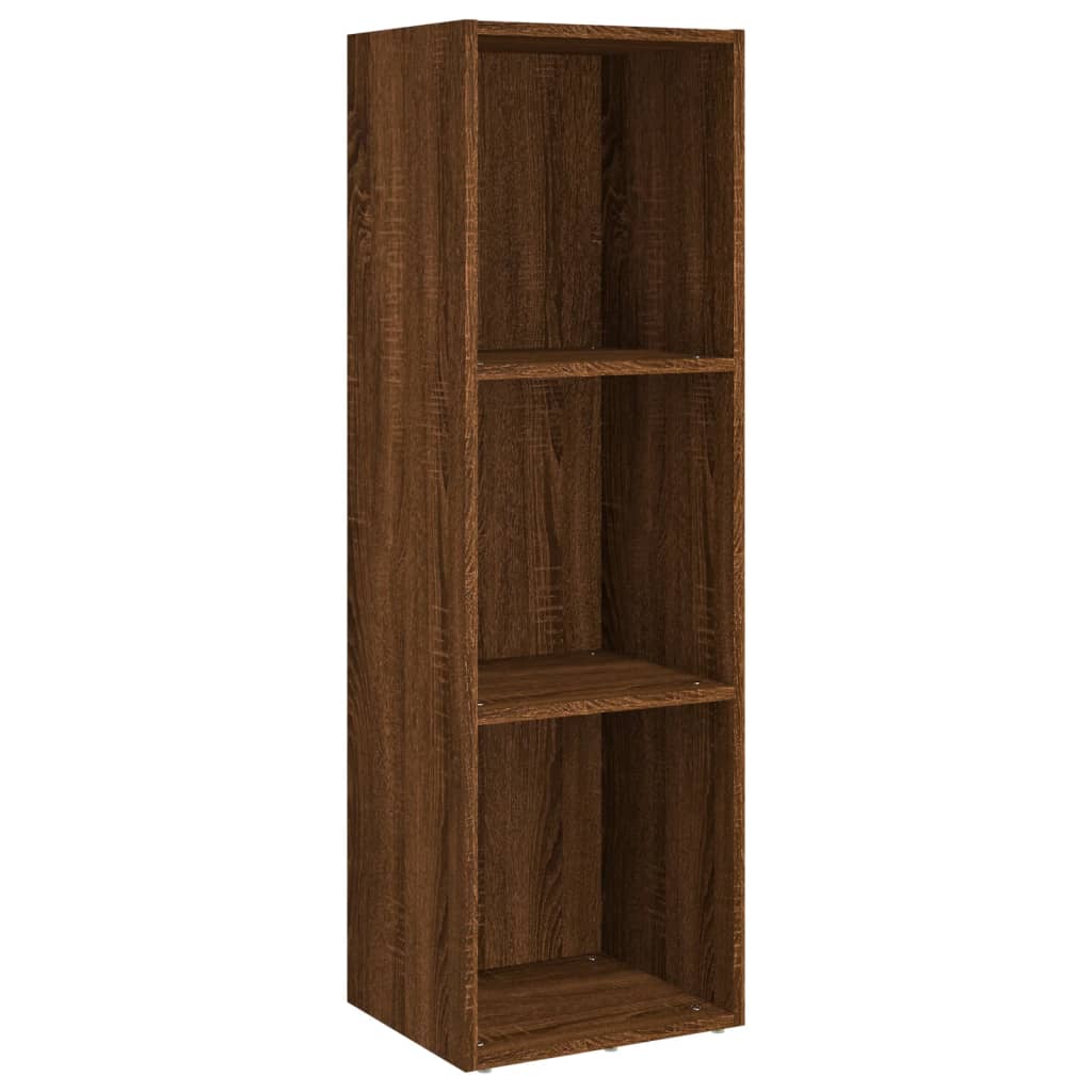 Bücherschrank/TV-Schrank Braun Eichen-Optik 36x30x114 cm