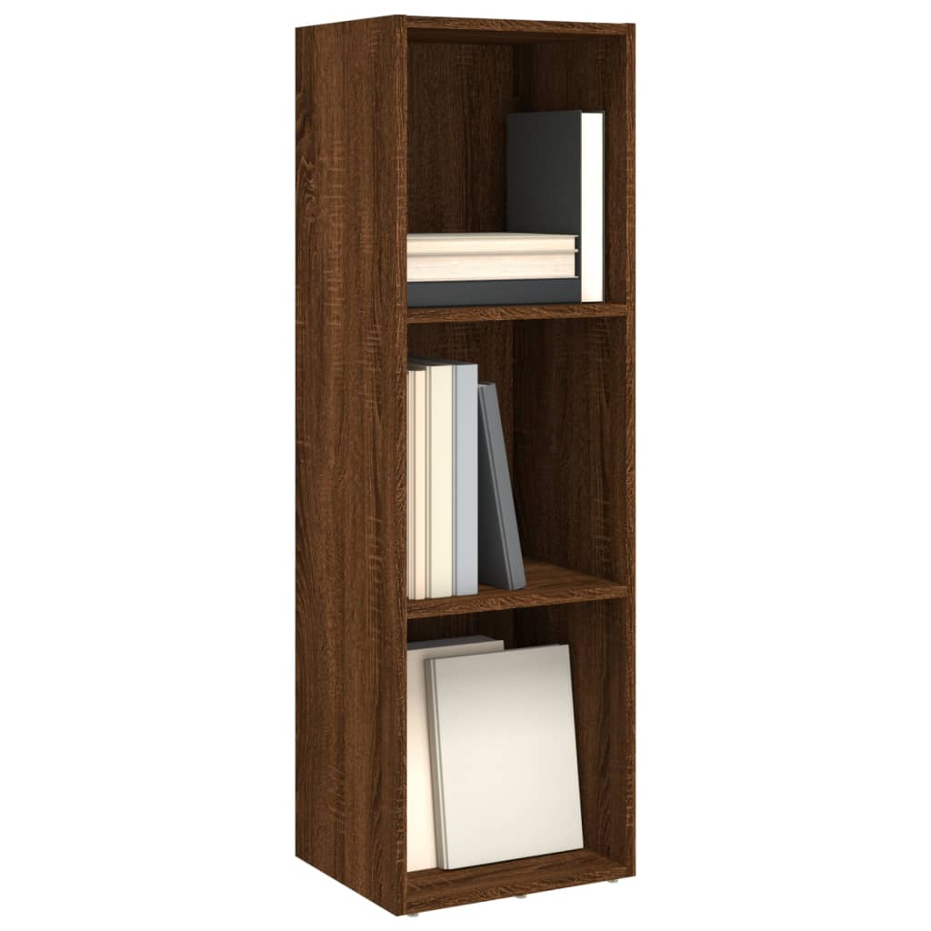 Bücherschrank/TV-Schrank Braun Eichen-Optik 36x30x114 cm