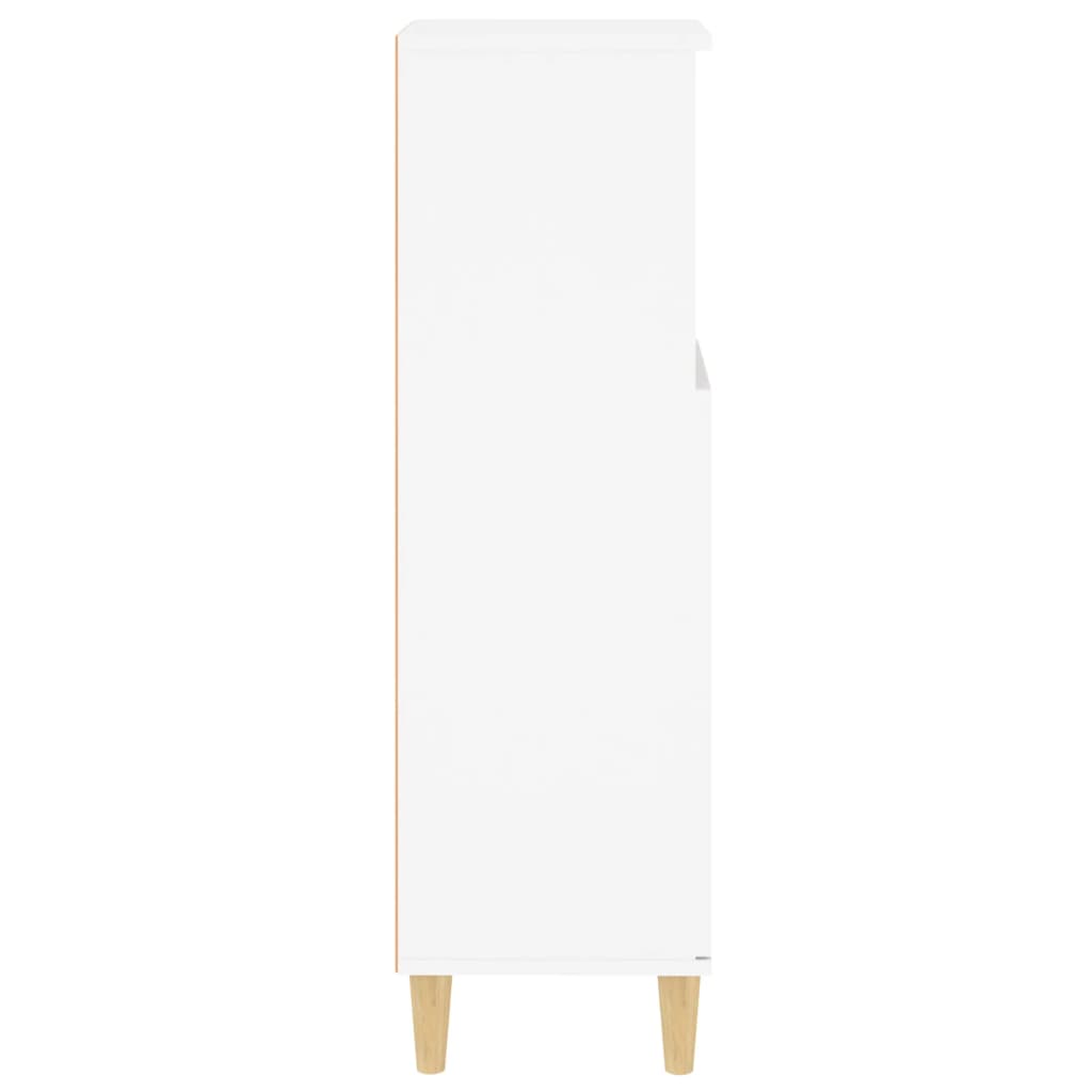 Bathroom Cabinet White 30x30x100 cm Wood Material