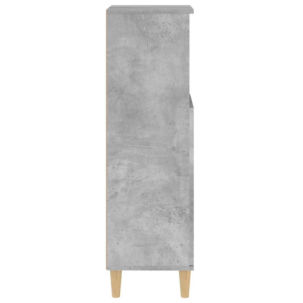 Bathroom cabinet concrete gray 30x30x100 cm made of wood