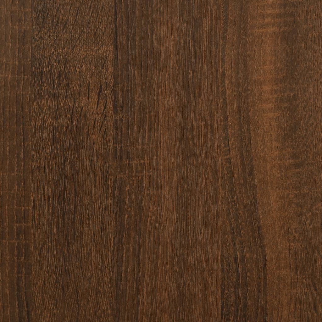 Bathroom Cabinet Brown Oak Look 30x30x100 cm Wood Material