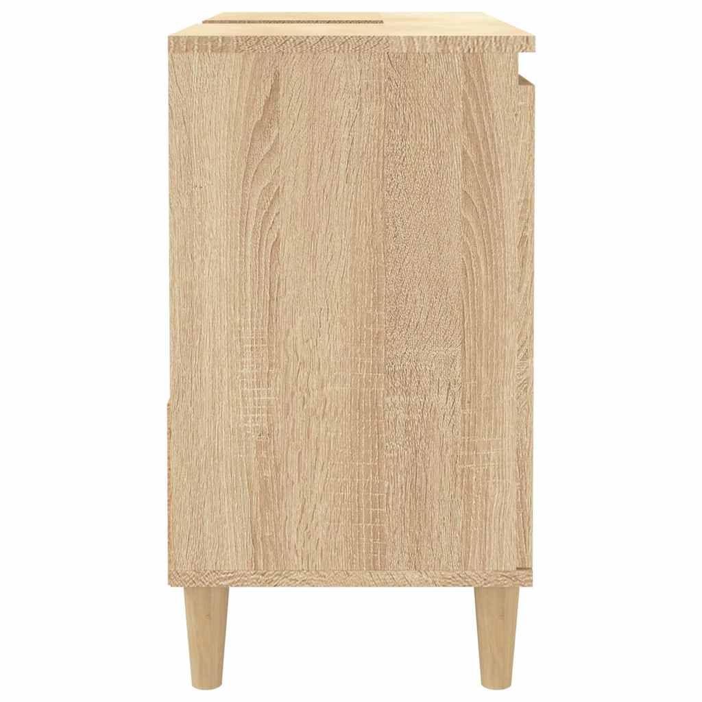 Badschrank Sonoma-Eiche 65x33x60 cm Holzwerkstoff