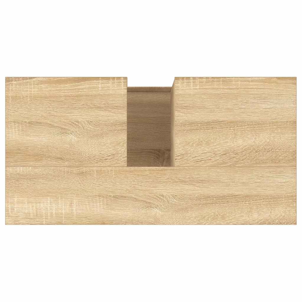 Badschrank Sonoma-Eiche 65x33x60 cm Holzwerkstoff