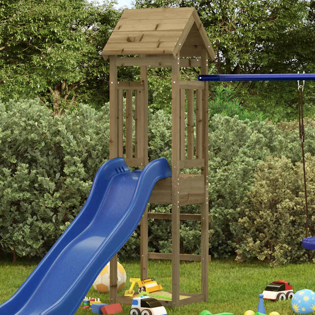 Play tower 52.5x46.5x206.5 cm pinewood impregnated