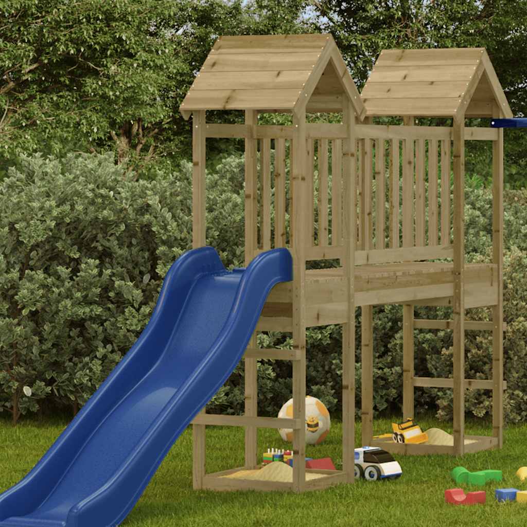 Play tower 53x46.5x194 cm pinewood impregnated