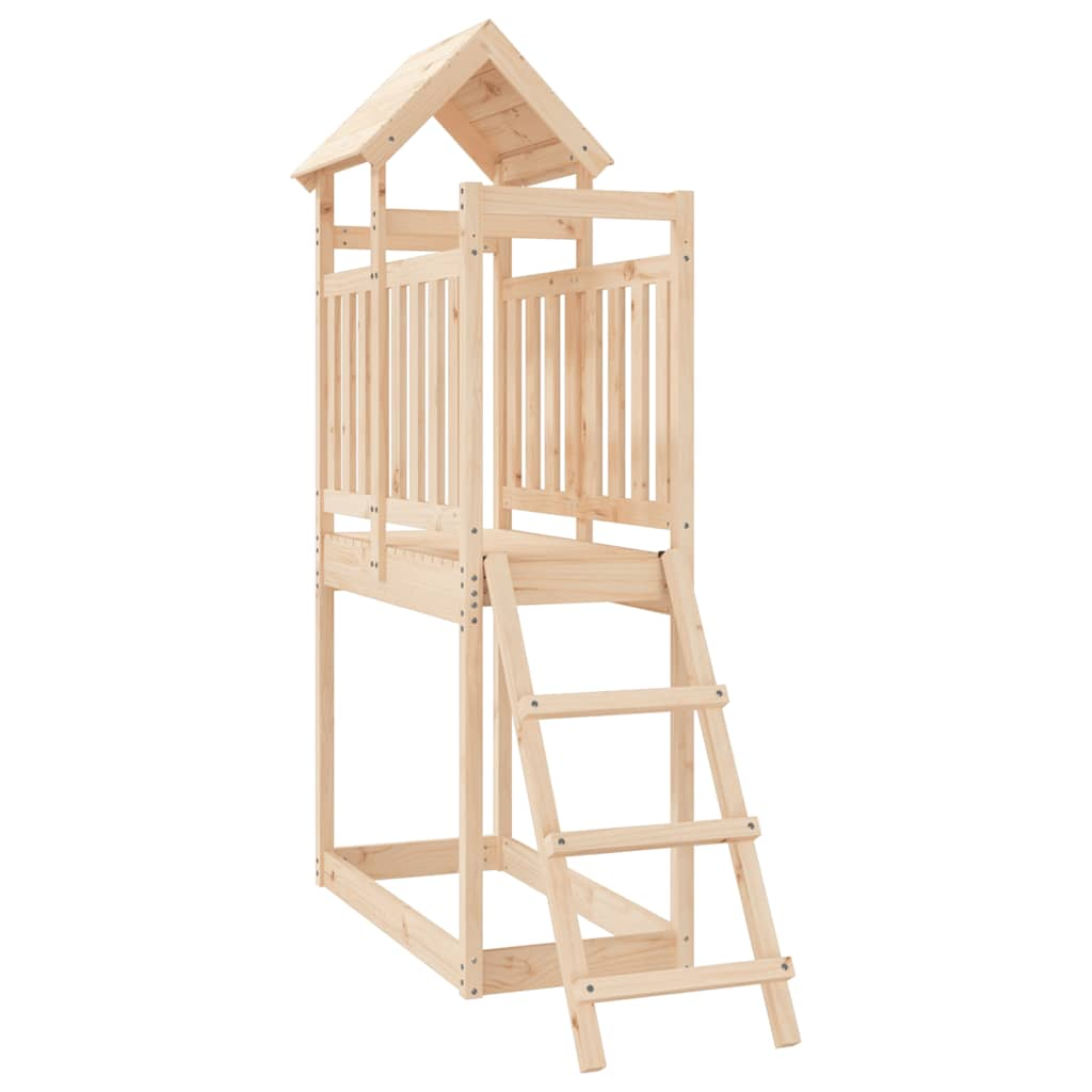 Play tower 53x110x214 cm solid pine wood