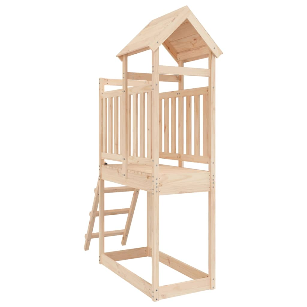 Play tower 53x110x214 cm solid pine wood