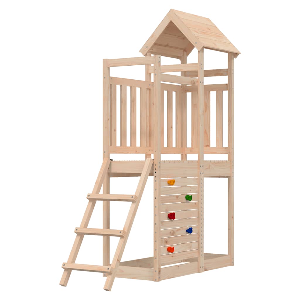 Play tower 52.5x110.5x214 cm solid pine wood