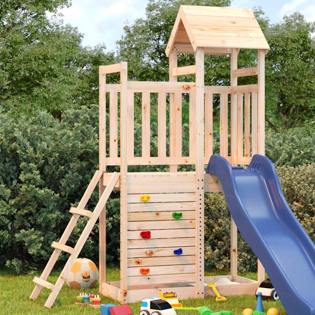 Play tower 52.5x110.5x214 cm solid pine wood