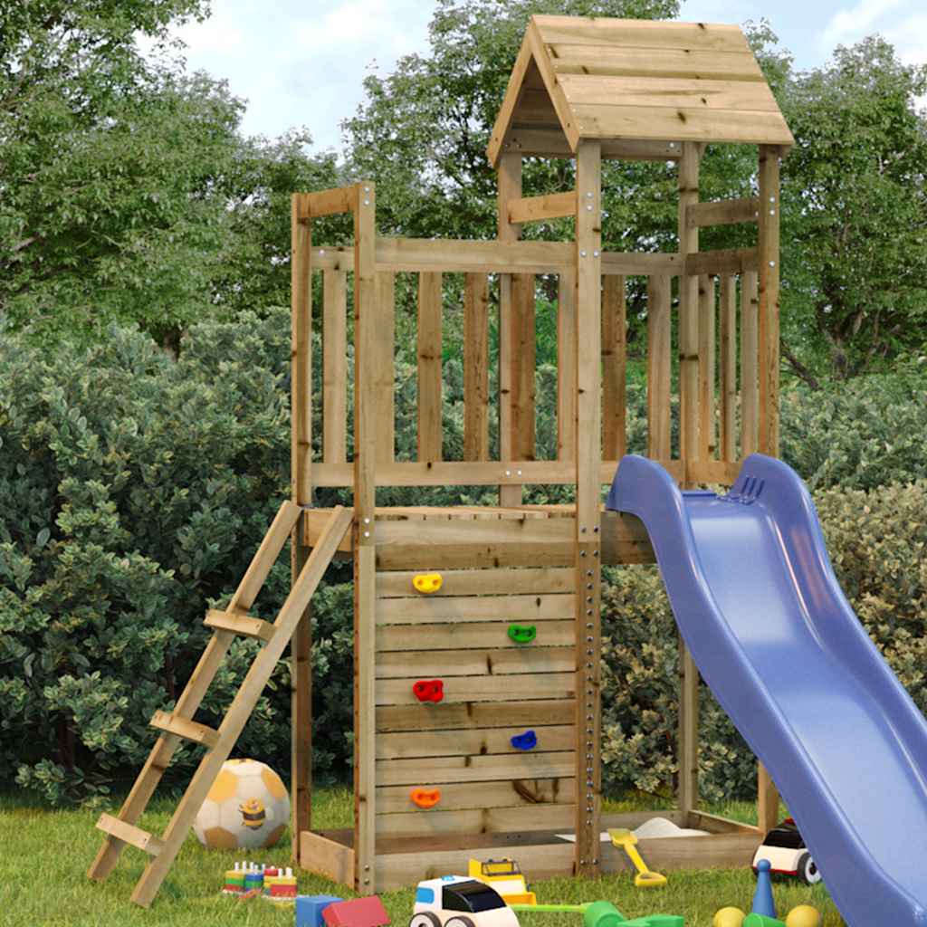 Play tower 52.5x110.5x214 cm Impregnated pinewood