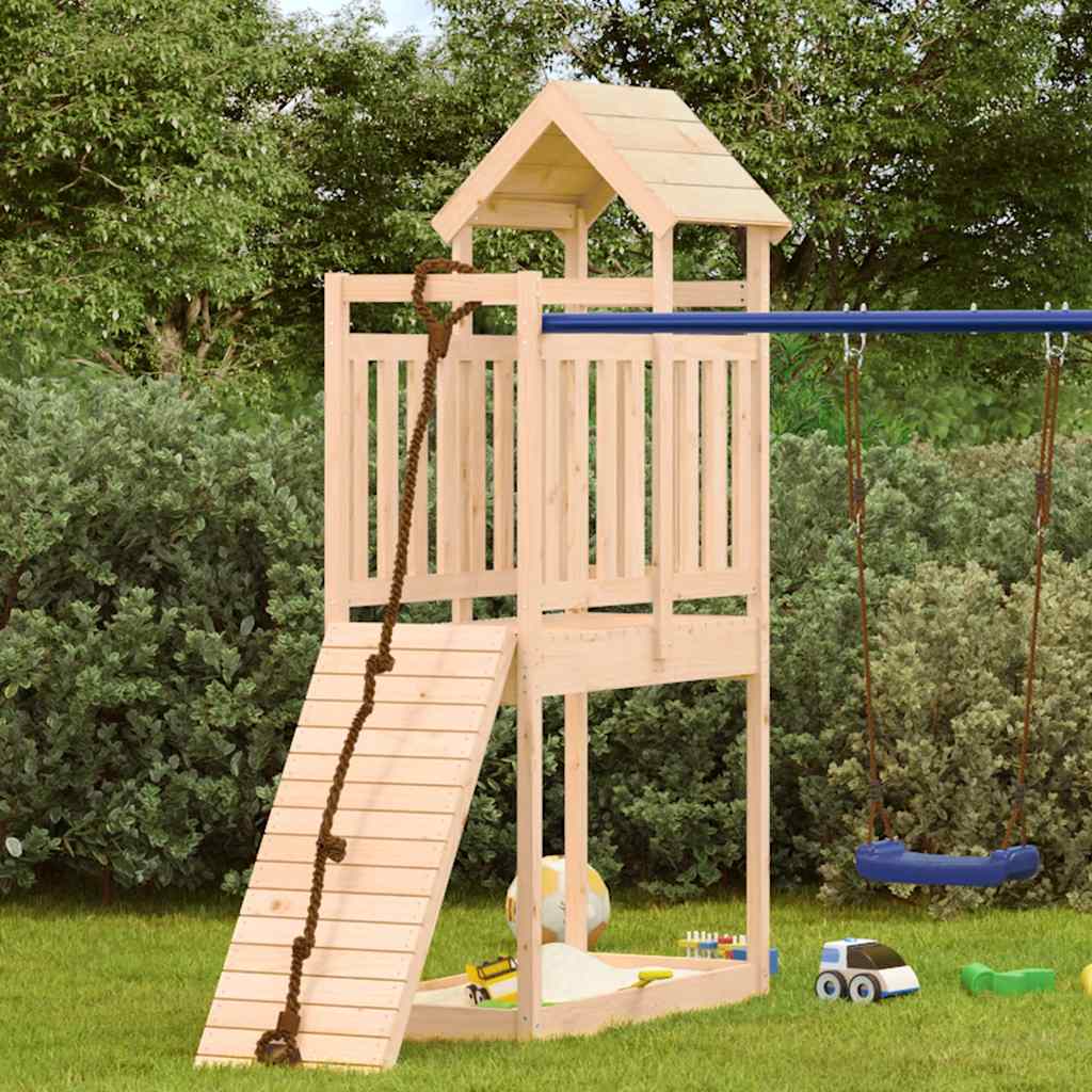 Play tower 52.5x110.5x214 cm solid pine wood