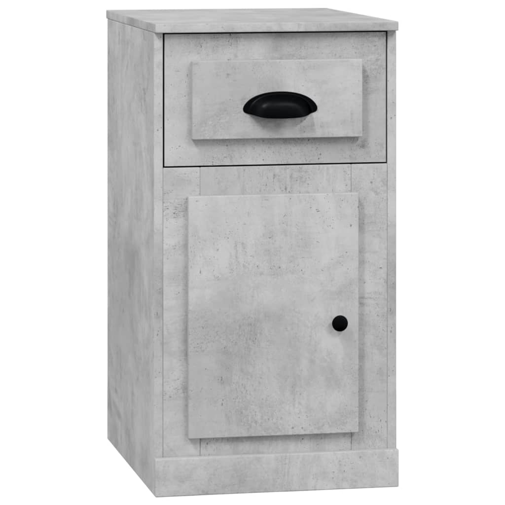 Side Cabinet with Drawer Concrete Grey 40x50x75 cm