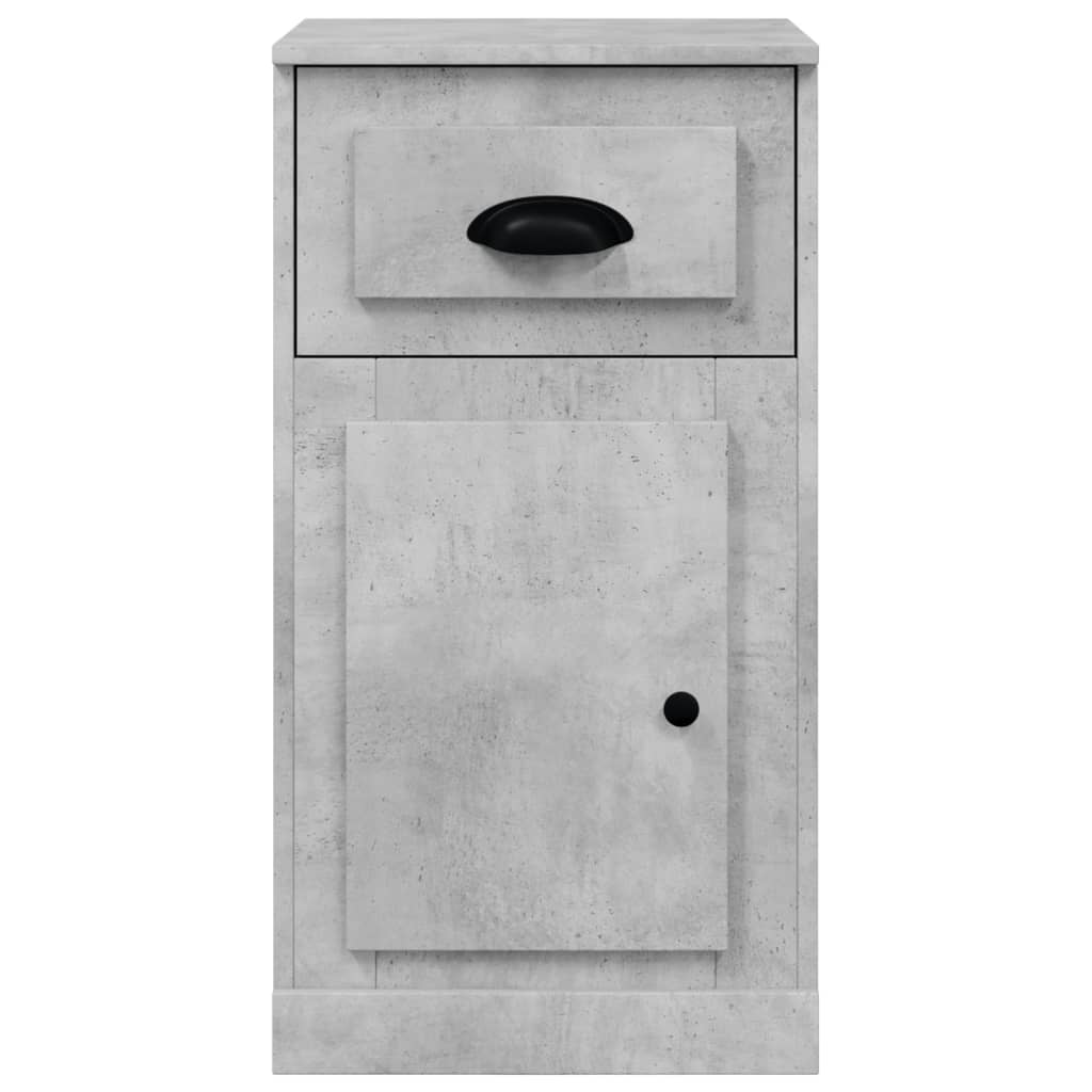 Side Cabinet with Drawer Concrete Grey 40x50x75 cm