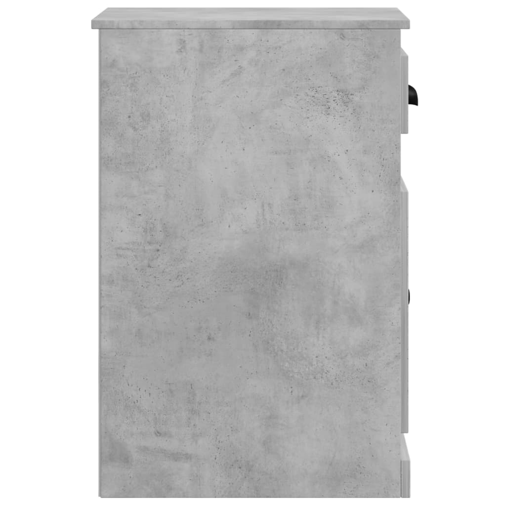 Side Cabinet with Drawer Concrete Grey 40x50x75 cm