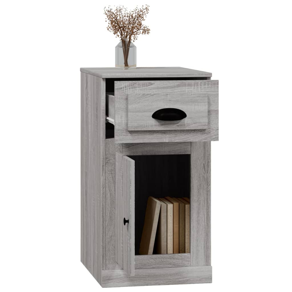 Side Cabinet with Drawer Grey Sonoma 40x50x75 cm