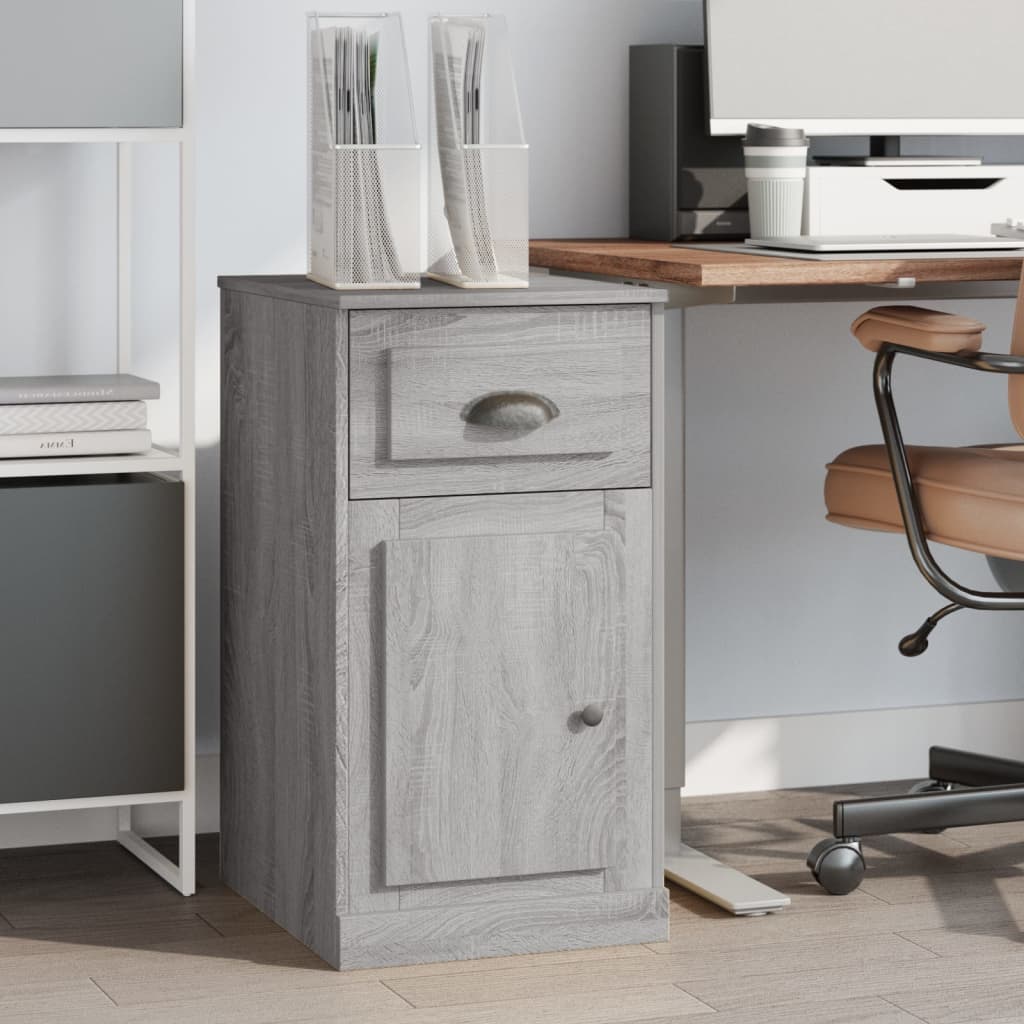 Side Cabinet with Drawer Grey Sonoma 40x50x75 cm