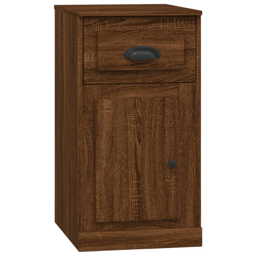 Side Cabinet with Drawer Brown Oak Look 40x50x75 cm