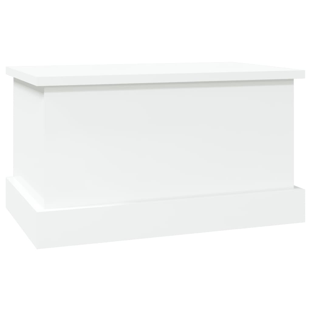 Chest High Gloss White 50x30x28 cm Wood Material