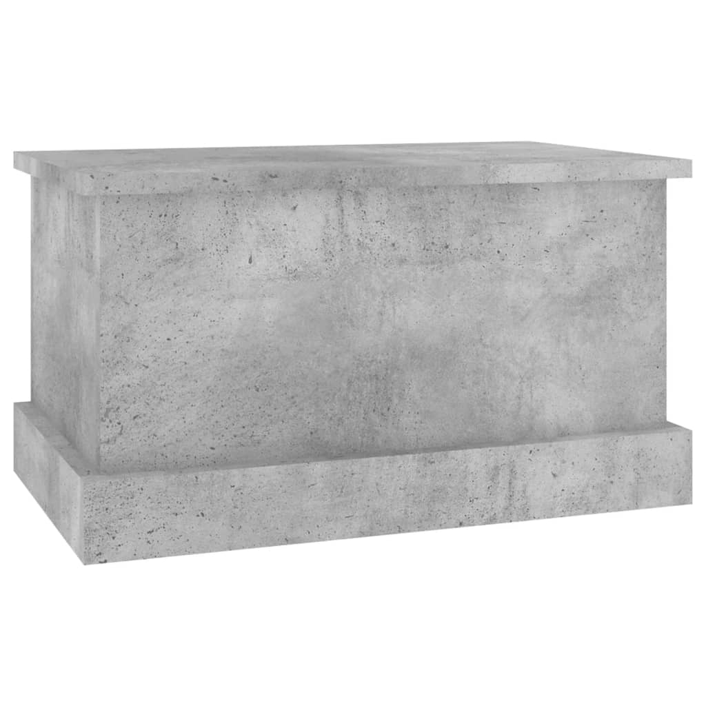 Chest Concrete Grey 50x30x28 cm Wood Material