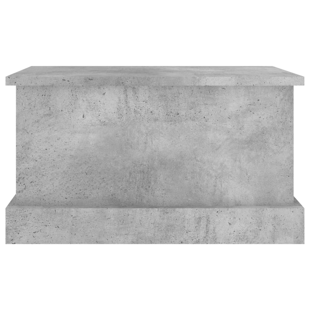 Chest Concrete Grey 50x30x28 cm Wood Material