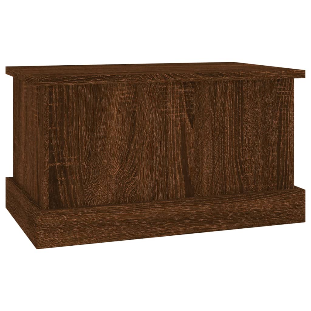 Chest Brown Oak Look 50x30x28 cm Wood Material