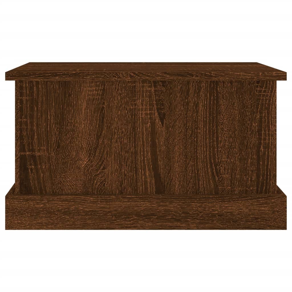 Chest Brown Oak Look 50x30x28 cm Wood Material