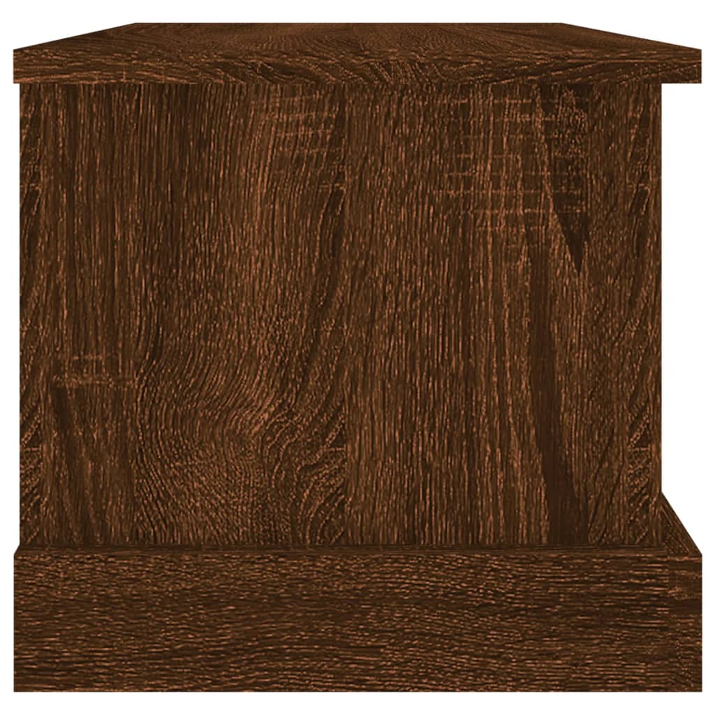 Chest Brown Oak Look 50x30x28 cm Wood Material