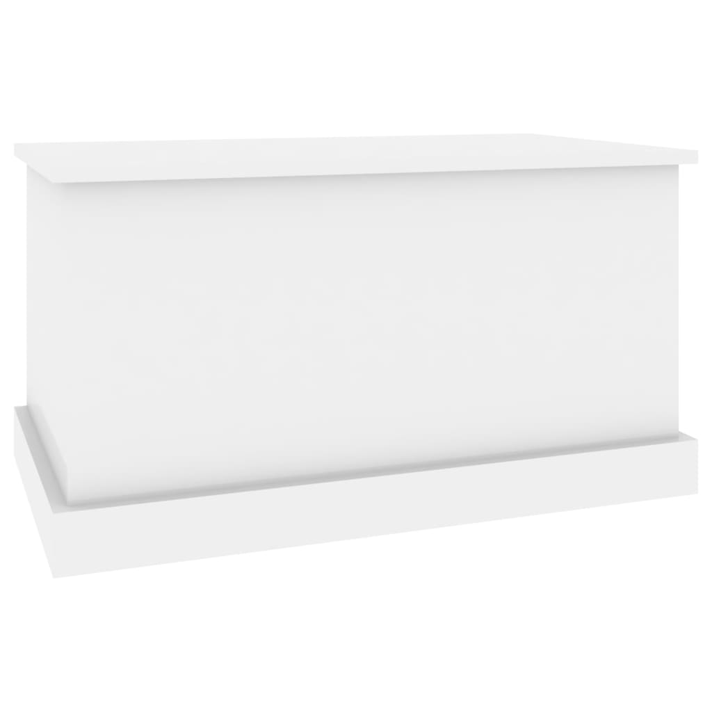 Chest High Gloss White 70x40x38 cm Wood Material