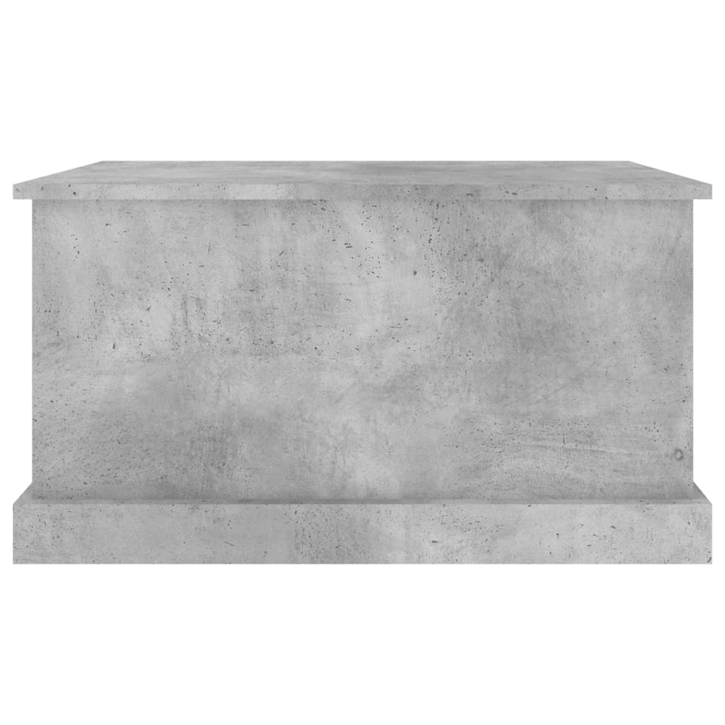 Chest Concrete Grey 70x40x38 cm Wood Material