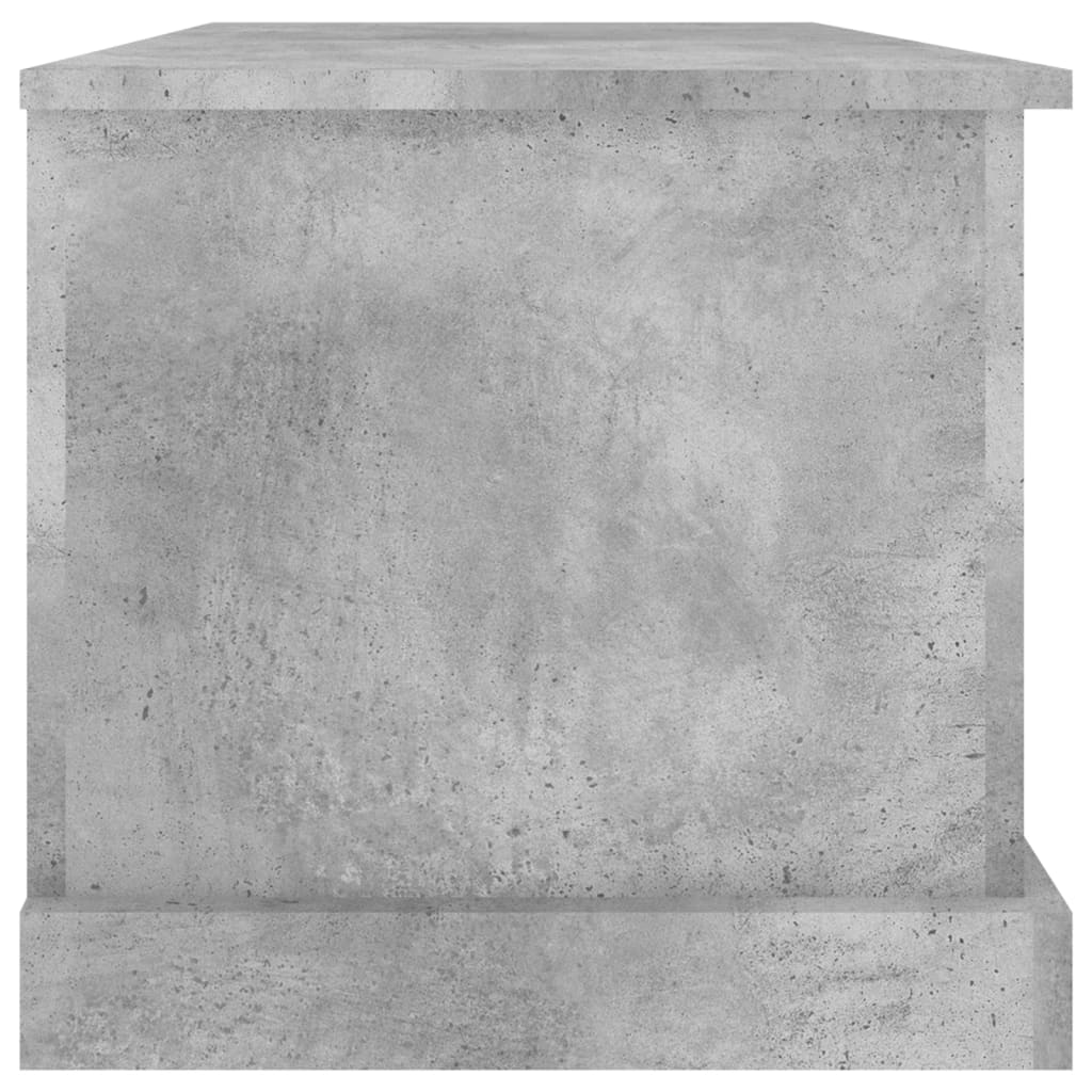 Chest Concrete Grey 70x40x38 cm Wood Material